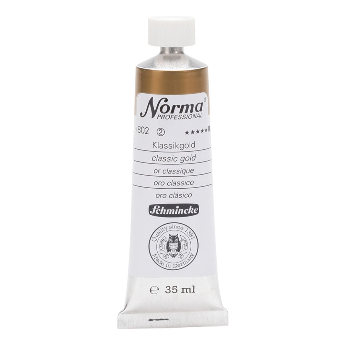 Tinta Óleo Schmincke Norma 35ml S2 802 Classic Gold