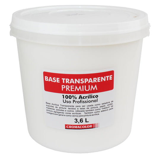 Base Acrílica Transparente PREMIUM Cromacolor 3,6L