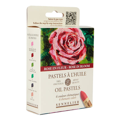 Pastel Oleoso Sennelier 06 Cores Rose En Fleur