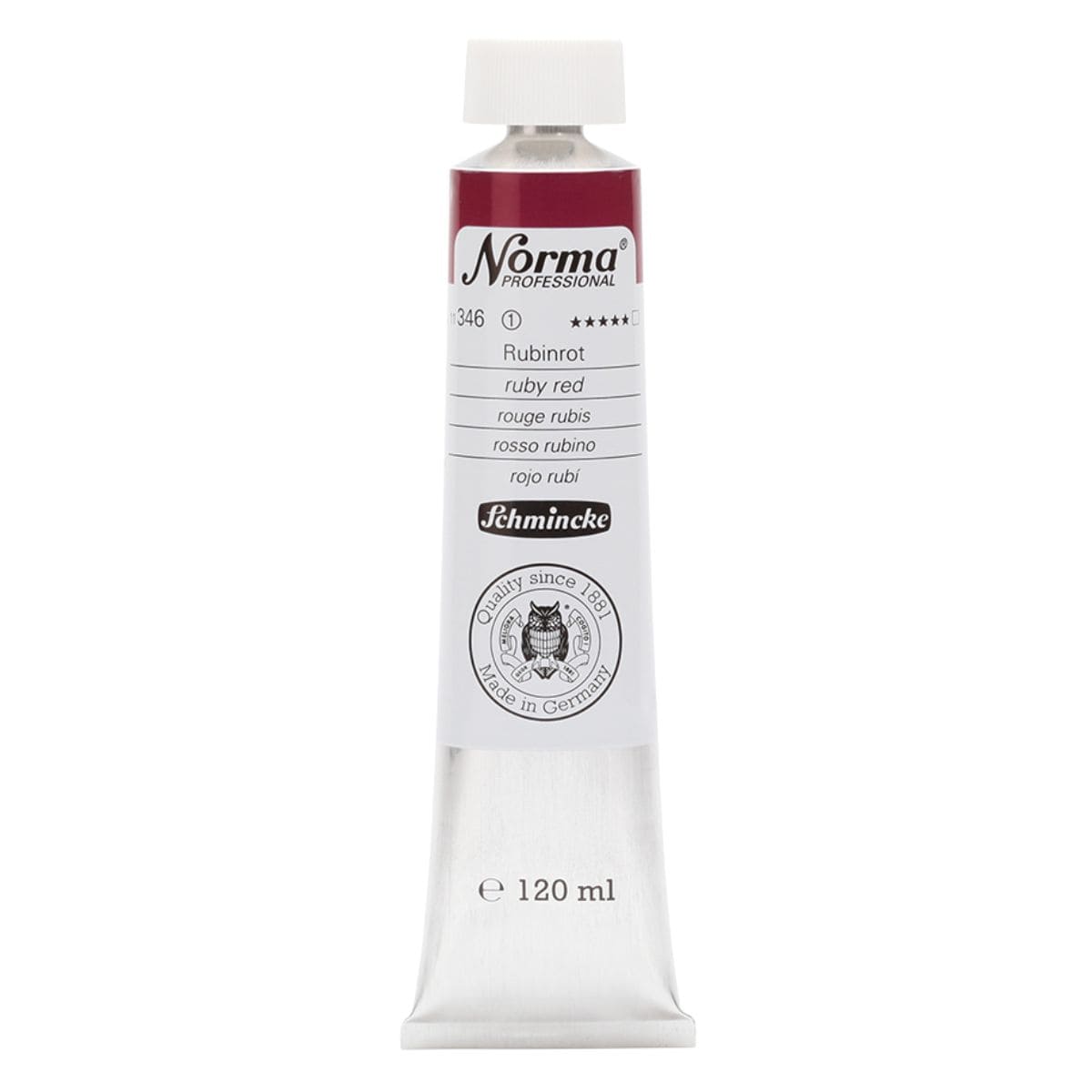 Tinta Óleo Schmincke Norma 120ml S1 346 Ruby Red