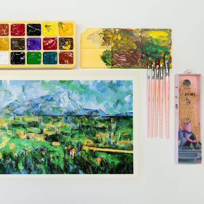 Kit De Pincéis Rosa Himi Para Guache 5 Unidades