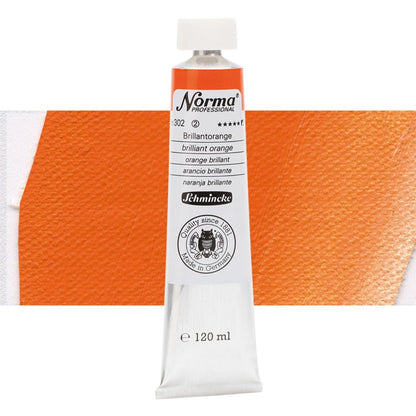 Tinta Óleo Schmincke Norma 120ml S2 302 Brilliant Orange