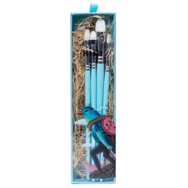 Kit De Pincéis Azul Himi Para Guache 5 Unidades
