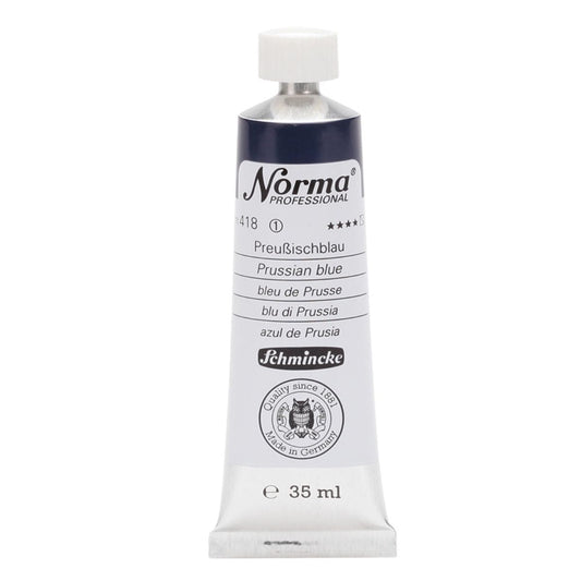 Tinta Óleo Schmincke Norma 35ml S1 418 Prussian Blue