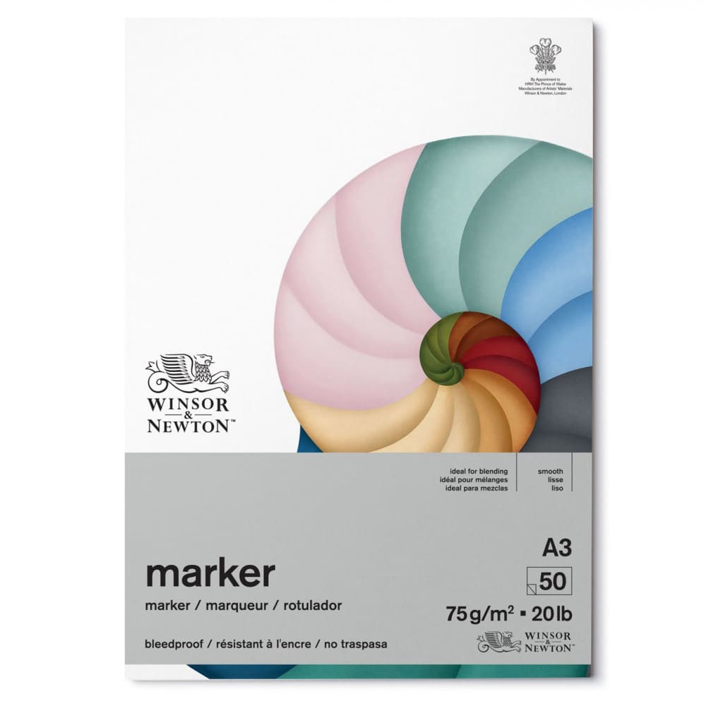 Bloco de Papel Winsor & Newton Marker 75g A3 50 Folhas