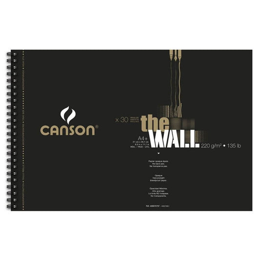 Bloco Papel The Wall Canson A4+ 220g/m² 30 Folhas