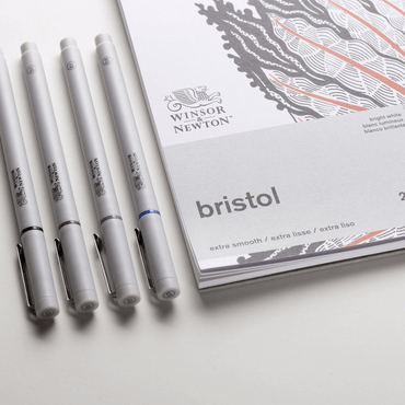 Bloco de papel Winsor & Newton Bristol A3 20 folhas textura lisa 