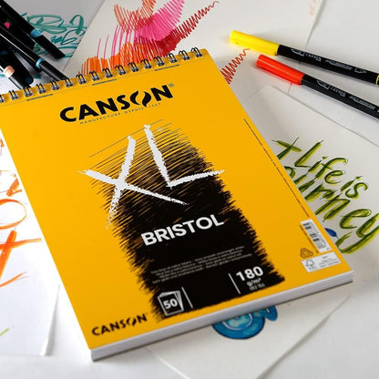 Bloco de Papel para Desenho Bristol XL 180g/m² A3 50 folhas