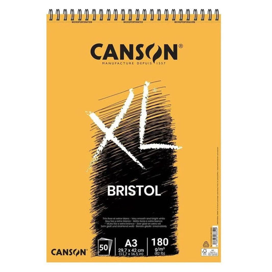 Bloco de Papel para Desenho Bristol XL 180g/m² A3 50 folhas