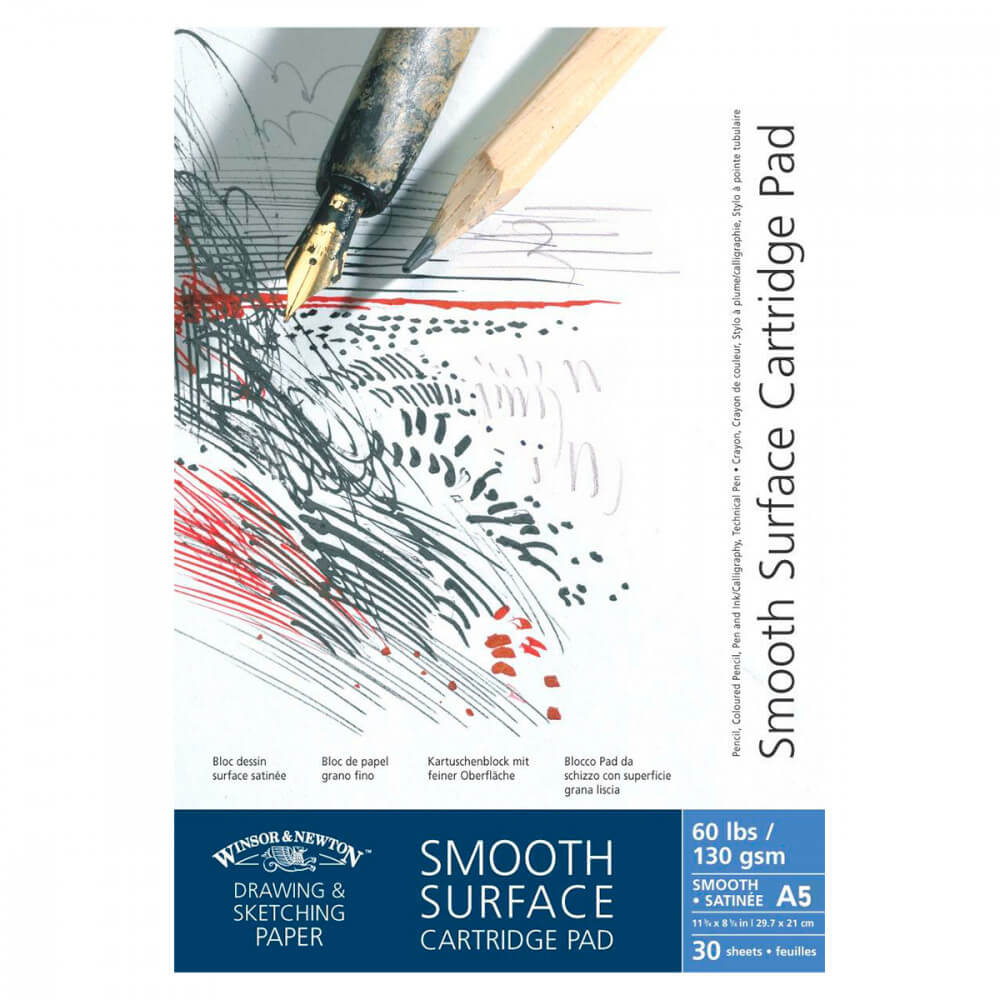 Bloco Papel Winsor & Newton Smooth Surface 130g A5