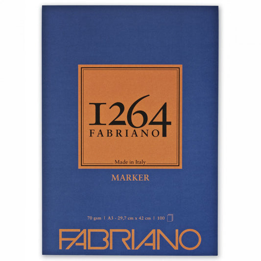 Bloco de Papel Fabriano 1264 Marker 70g/m² A3 100 Folhas