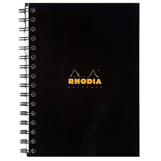 Caderno Note Book  Rhodia Capa Preta A5