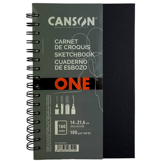 Bloco Sketchbook Espiral Canson One A5 14x21,6cm