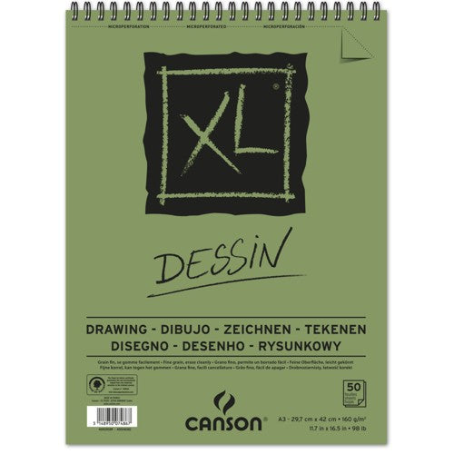 Bloco de Papel Canson XL Dessin 160g/m² A4