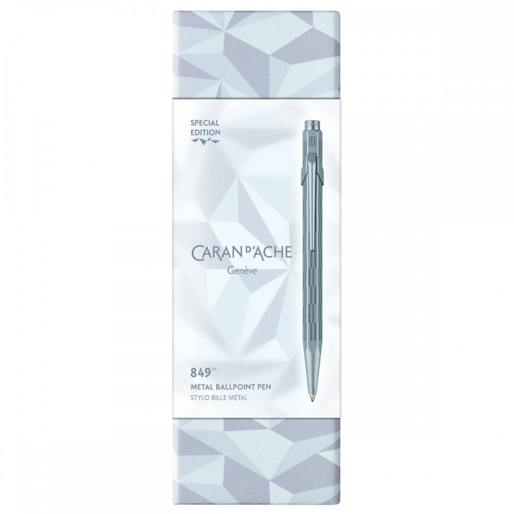 Caneta Esferográfica Caran d'Ache 849 Alpine Frost Blue