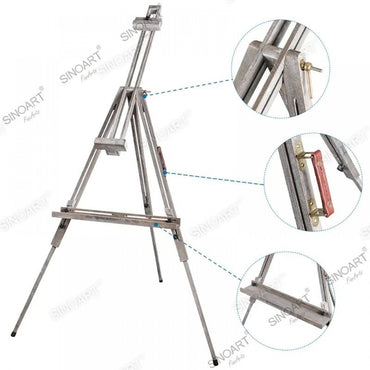Cavalete Tripé Portátil Dobrável Com Bandeja Sinoart