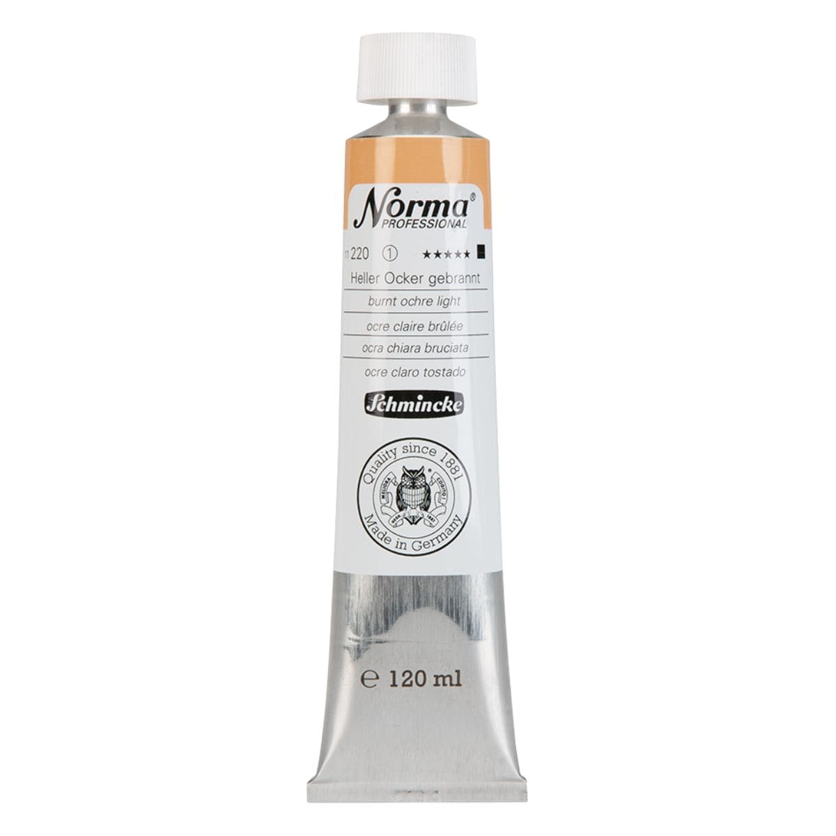 Tinta Óleo Schmincke Norma 120ml S1 220 Burnt Ochre Light