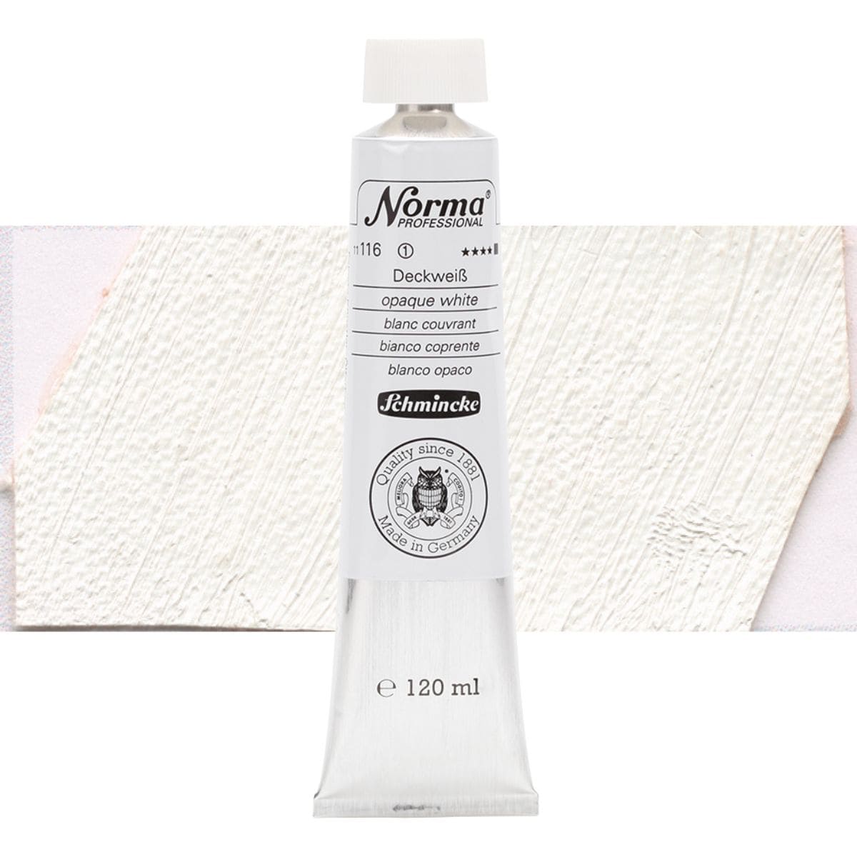 Tinta Óleo Schmincke Norma 120ml S1 116 Opaque White