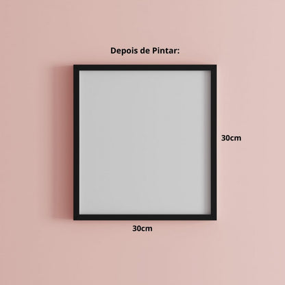 Conjunto Pintura Numerada Arte Terapia 30X30cm Carpas Coloridas