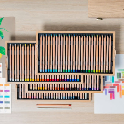 Lápis de Cor Caran d'Ache Luminance 100 Cores Caixa Madeira