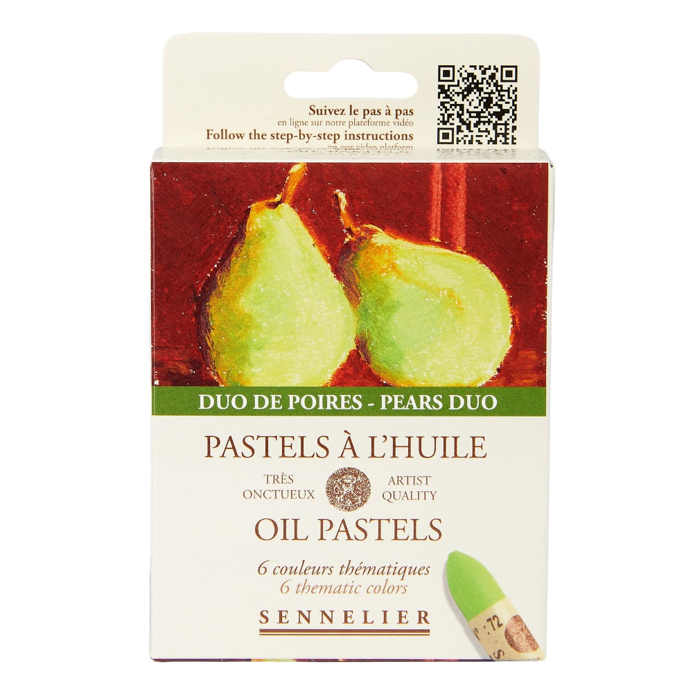 Pastel Oleoso Sennelier 06 Cores Duo De Poires