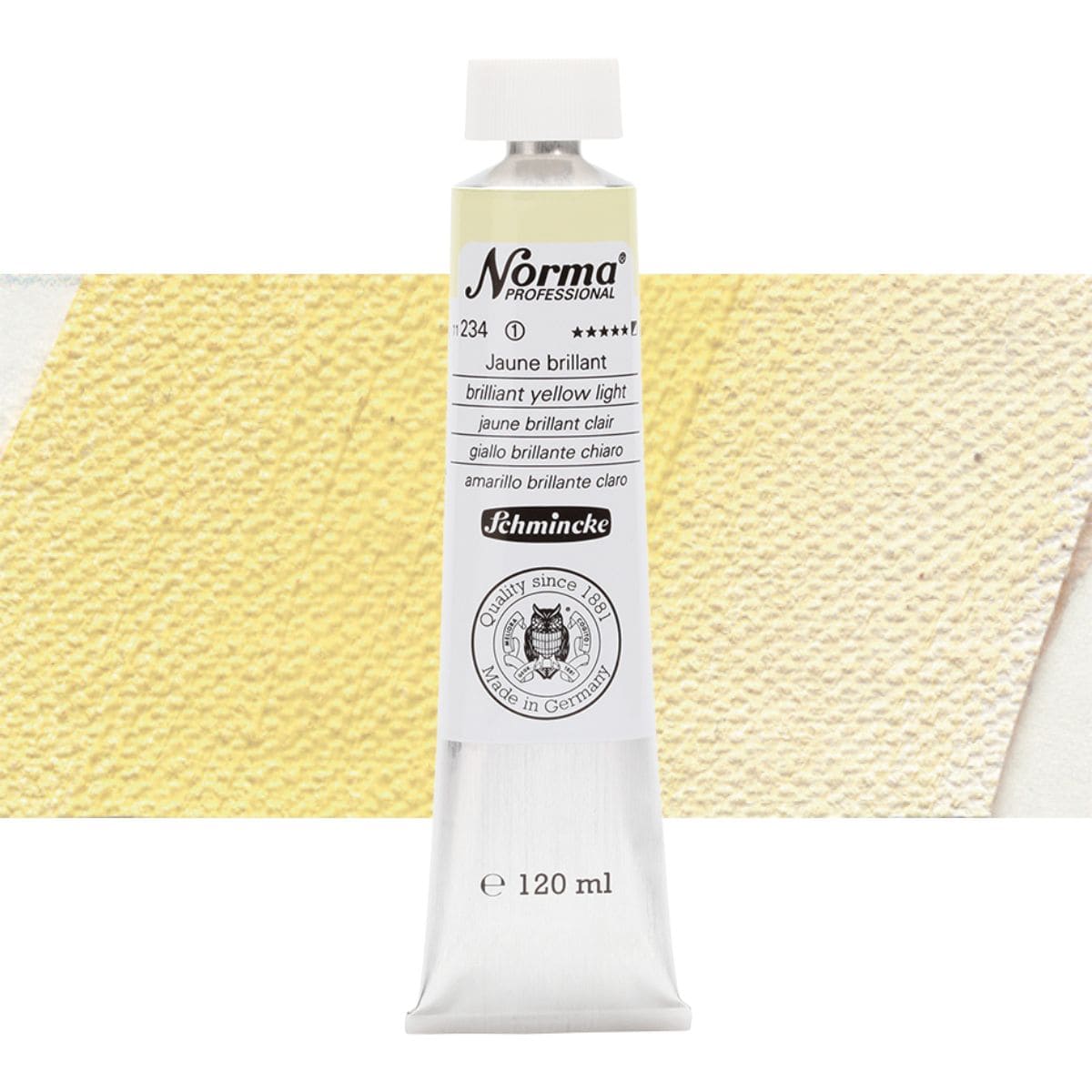 Tinta Óleo Schmincke Norma 120ml S1 234 Brilliant Yellow Light