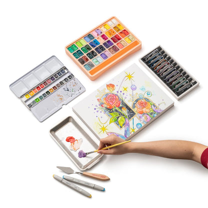Bloco de Papel Mixed Media Himi 180g/m² 22,9x30,5cm 90 Folhas