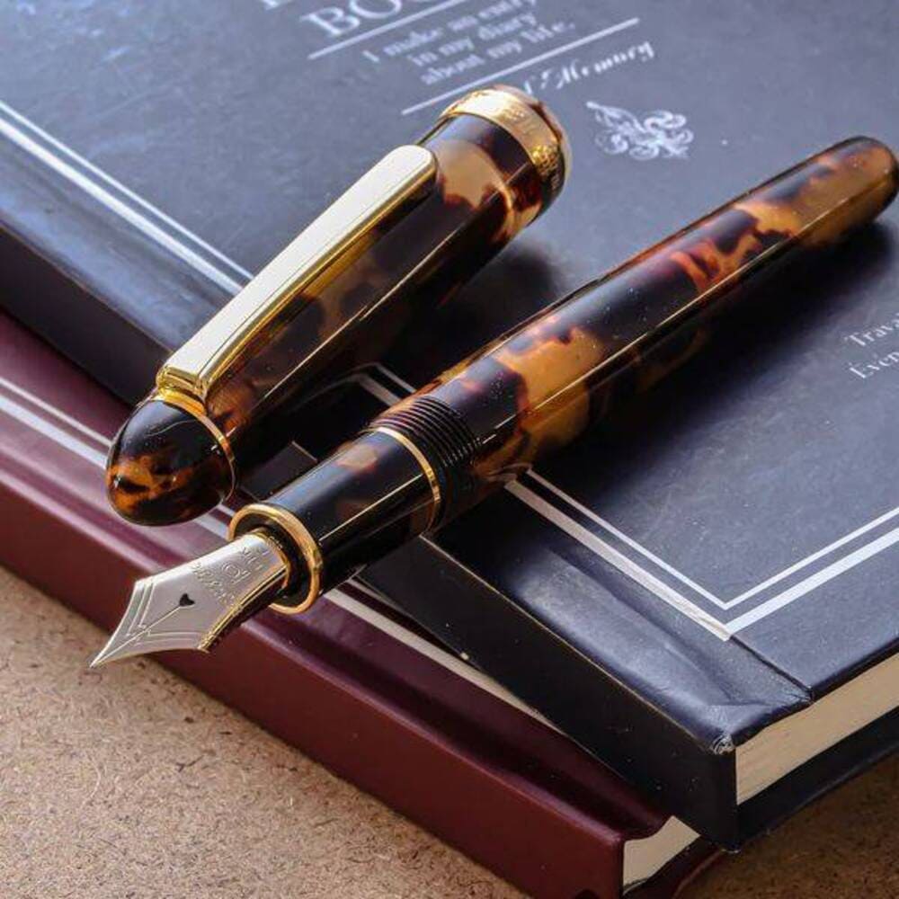 Caneta Tinteiro Platinum 3776 Century Tortoise Pena M