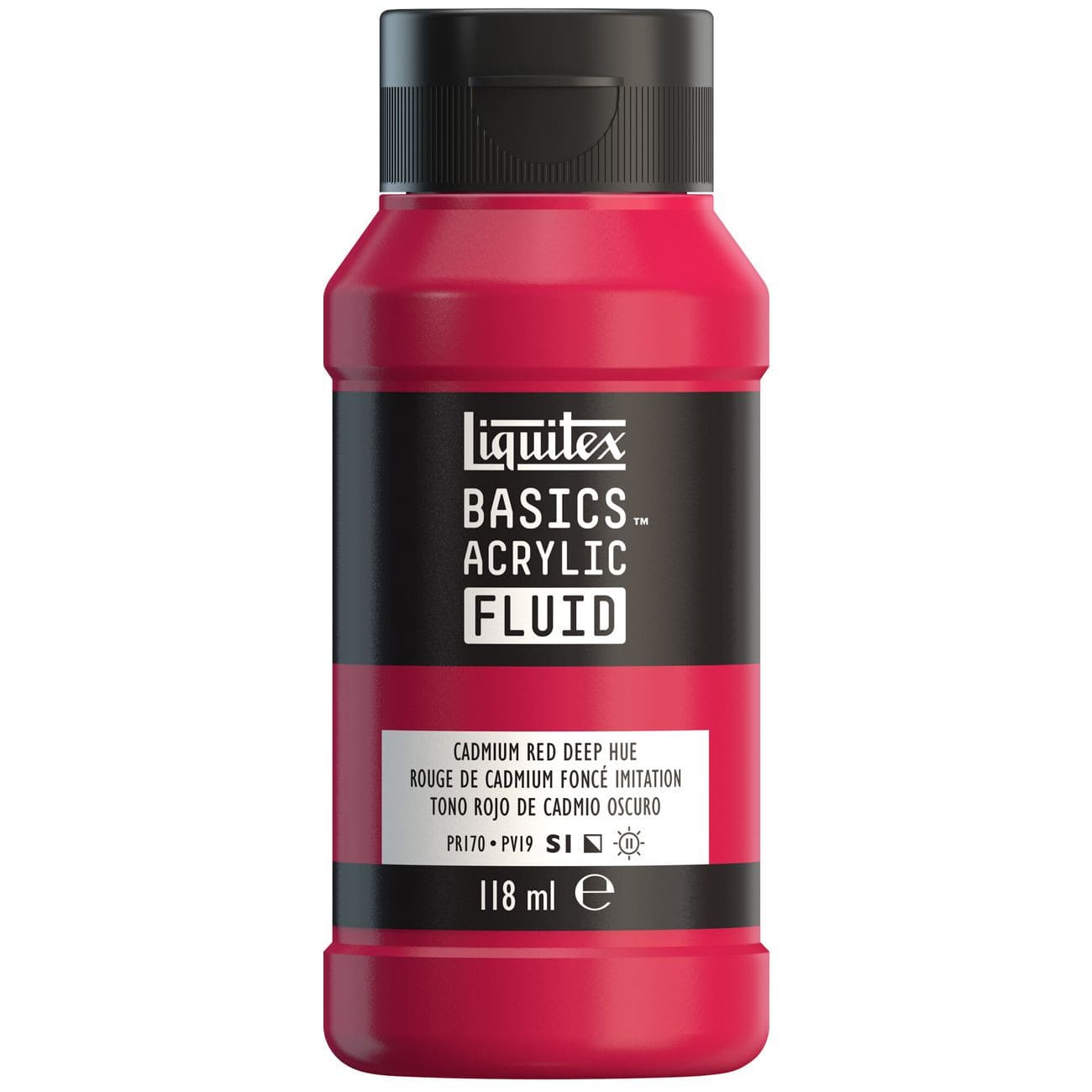 Tinta Acrílica Liquitex Basics Fluída 118ml Cadmium Red Deep Hue