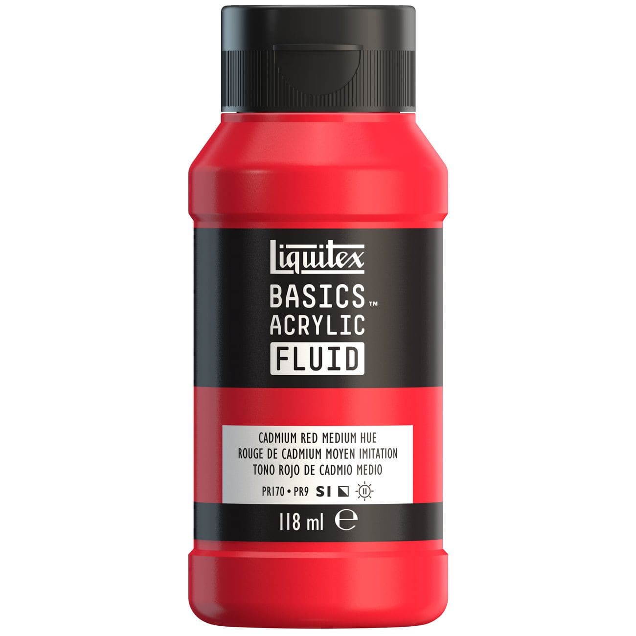 Tinta Acrílica Liquitex Basics Fluída 118ml Cadmium Red Hue
