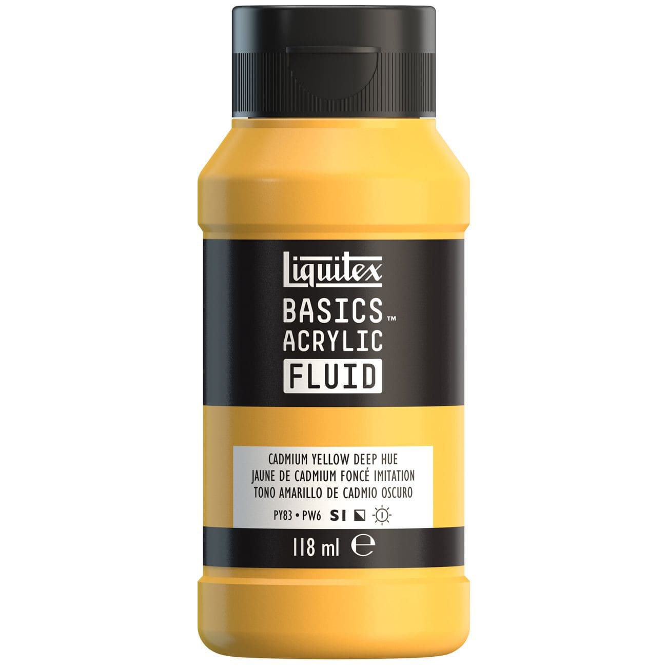 Tinta Acrílica Liquitex Basics Fluída 118ml Cadmium Yellow Deep Hue