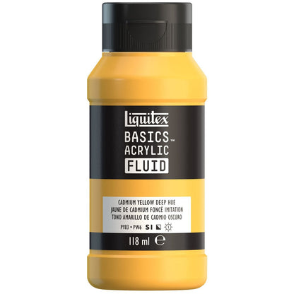 Tinta Acrílica Liquitex Basics Fluída 118ml Cadmium Yellow Deep Hue
