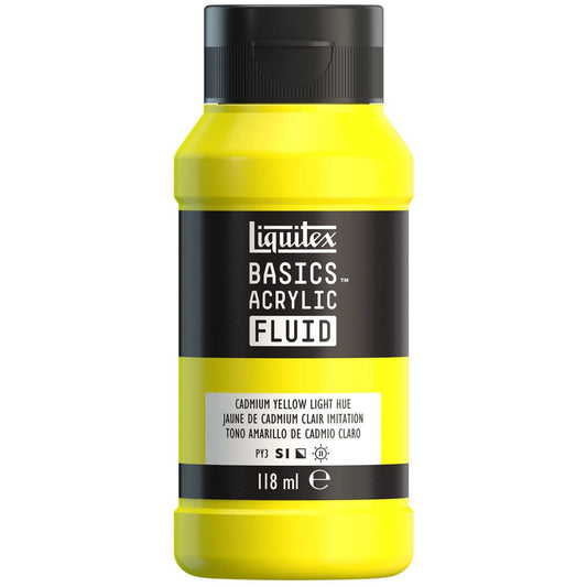 Tinta Acrílica Liquitex Basics Fluída 118ml Cadmium Yellow Light Hue