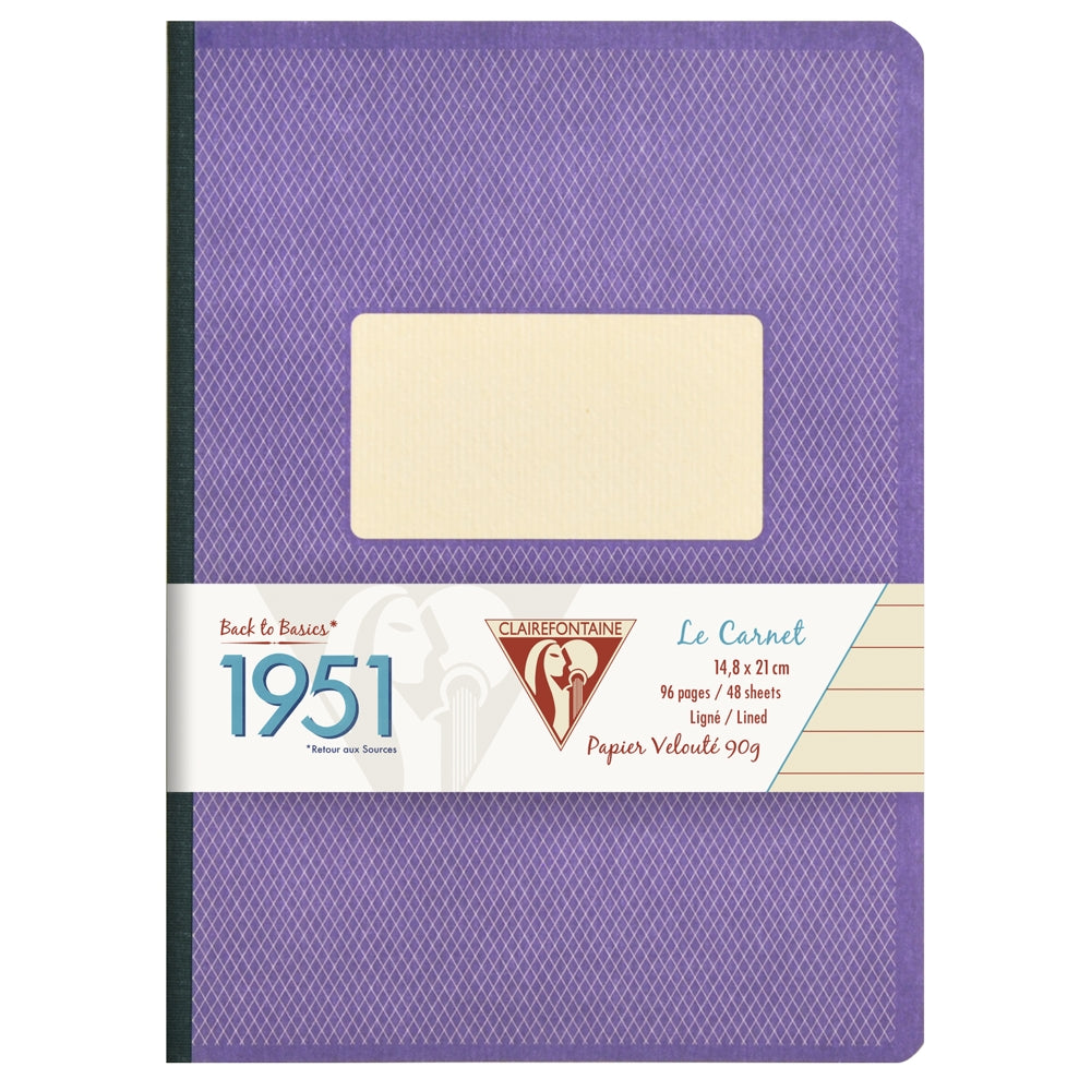 Caderno Pautado 1951 Clairefontaine A5 Roxo