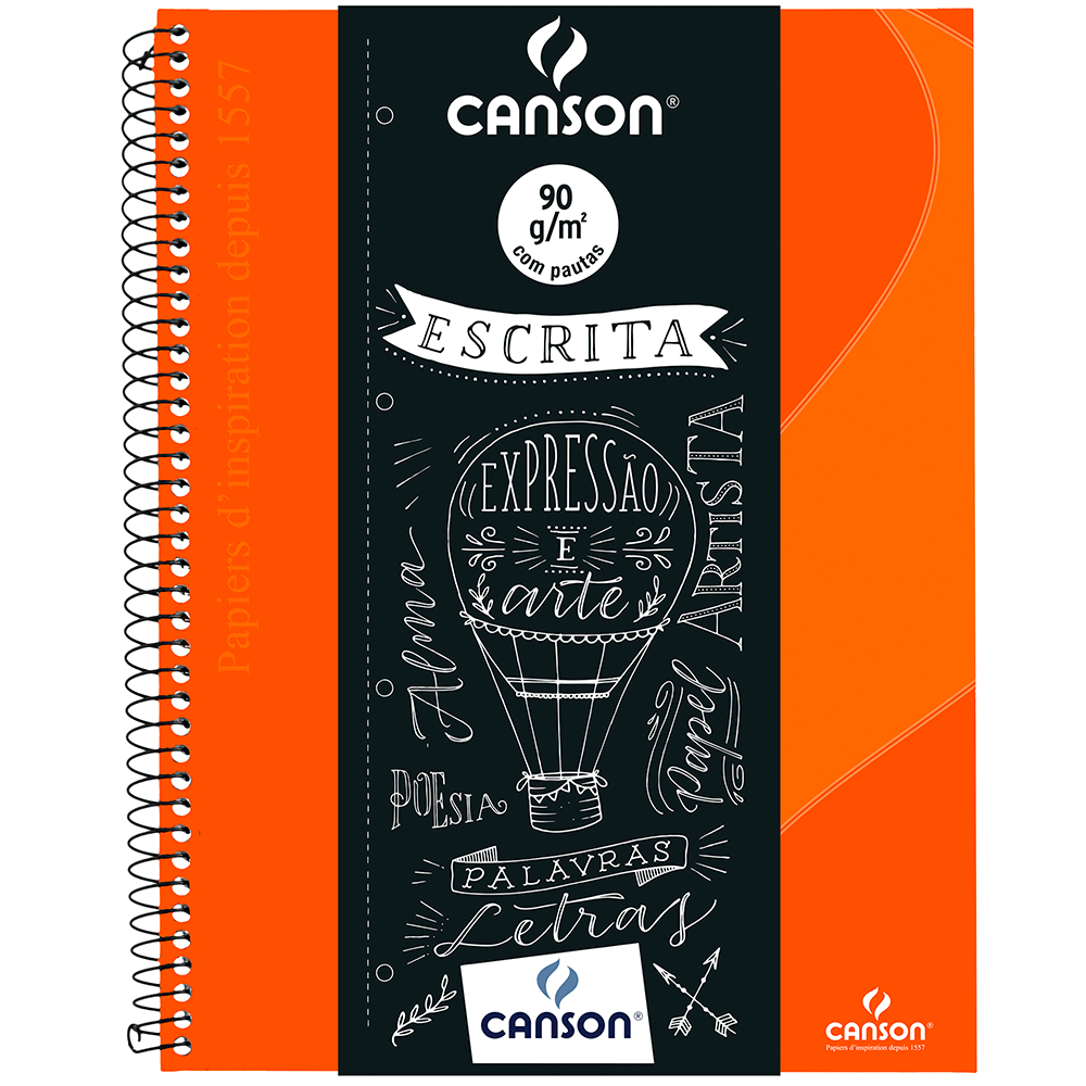 Caderno Universitário Canson A4 80 Folhas - Laranja