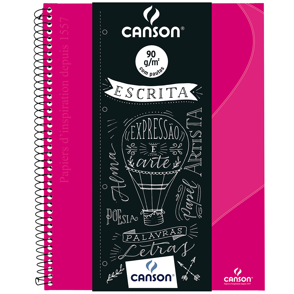 Caderno Universitário Canson A4 80 Folhas - Rosa