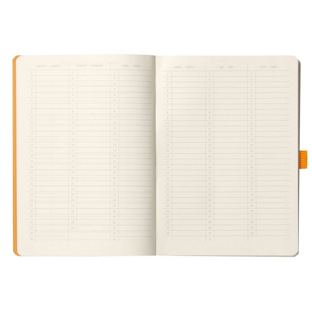 Caderno Goalbook Rhodia A5 90g 120 Folhas Pontilhado Coral