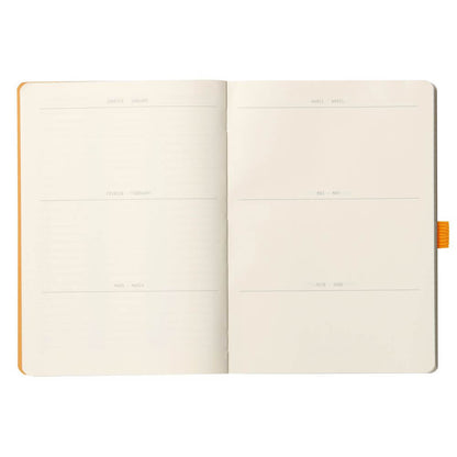 Caderno Goalbook Rhodia A5 90g 120 Folhas Pontilhado Coral