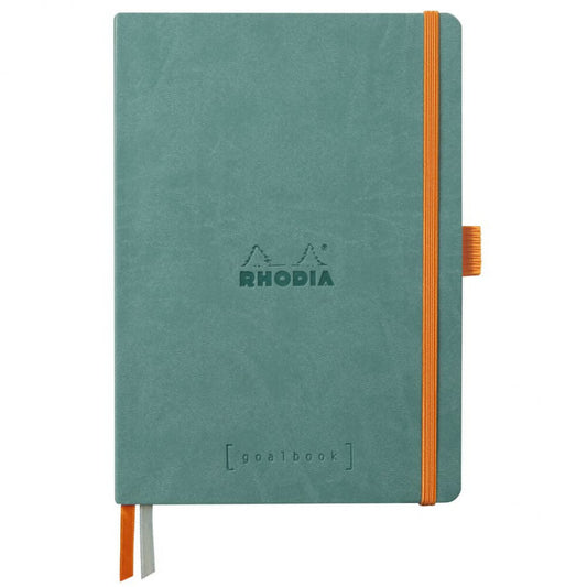 Caderno Goalbook Rhodia A5 90g 120 Folhas Pontilhado Aqua