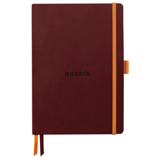 Caderno Goalbook Rhodia A5 90g 120 Folhas Pontilhado Burgundy