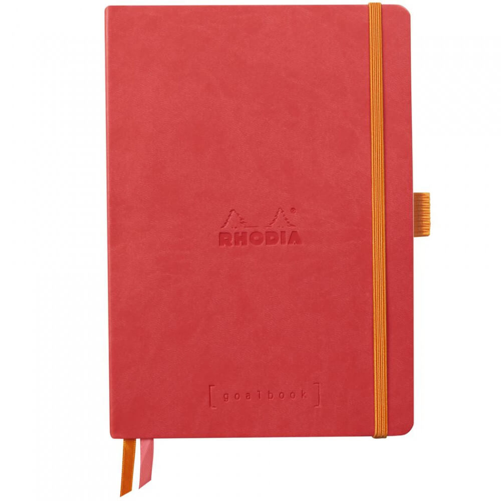 Caderno Goalbook Rhodia A5 90g 120 Folhas Pontilhado Coral