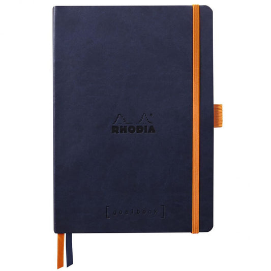 Caderno Goalbook Rhodia A5 90g 120 Folhas Pontilhado Mid Night