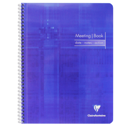Caderno de Anotações Meeting Book Clairefontaine A4+ Azul