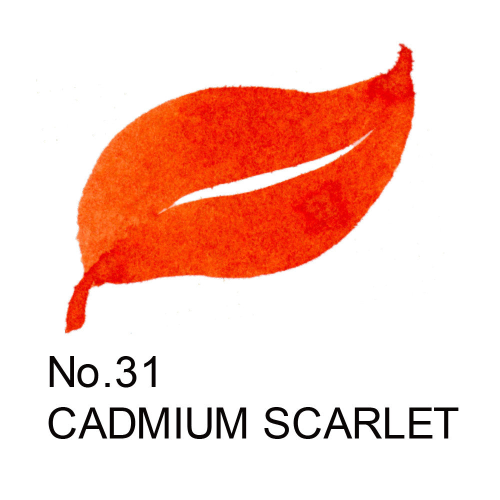 Caneta Pincel Kuretake Cambio Tambien 31 Cadmium Scarlet