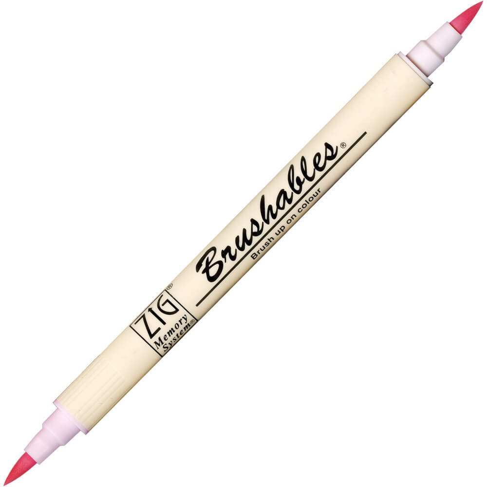 Caneta Brushables Ponta Dupla Kuretake Baby Pink