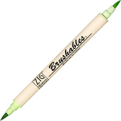 Caneta Brushables Ponta Dupla Kuretake Cool Cucumber