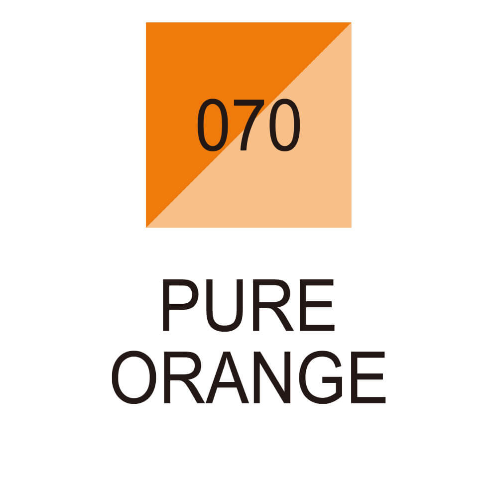Caneta Brushables Ponta Dupla Kuretake Orange