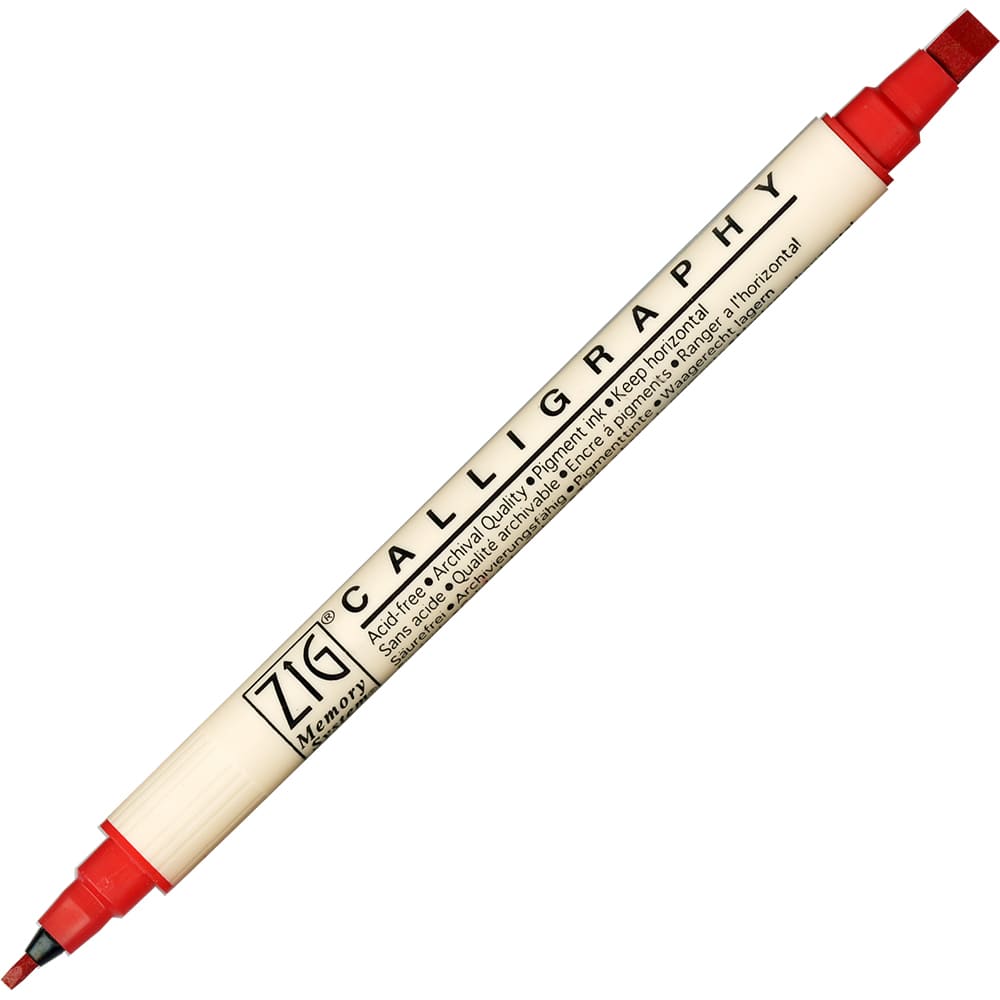 Caneta Caligrafia Artística Zig Kuretake 020 Red
