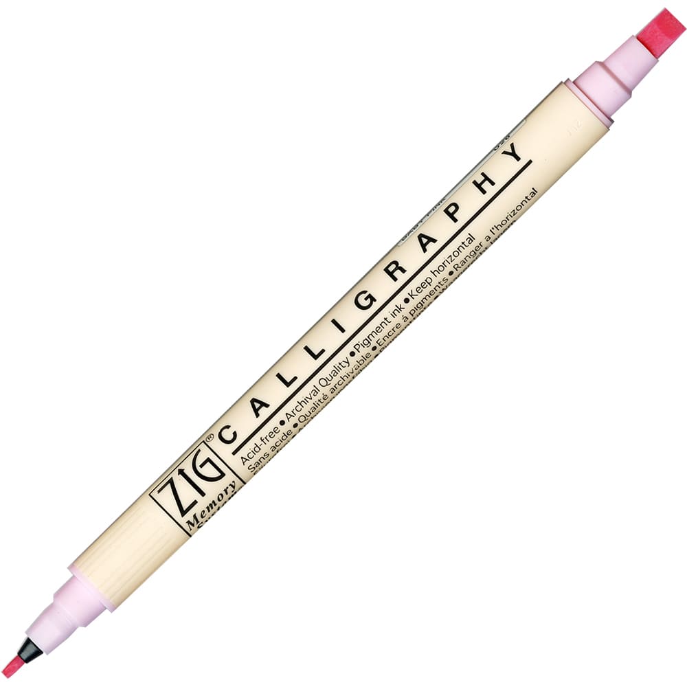 Caneta Caligrafia Artística Zig Kuretake 026 Baby Pink