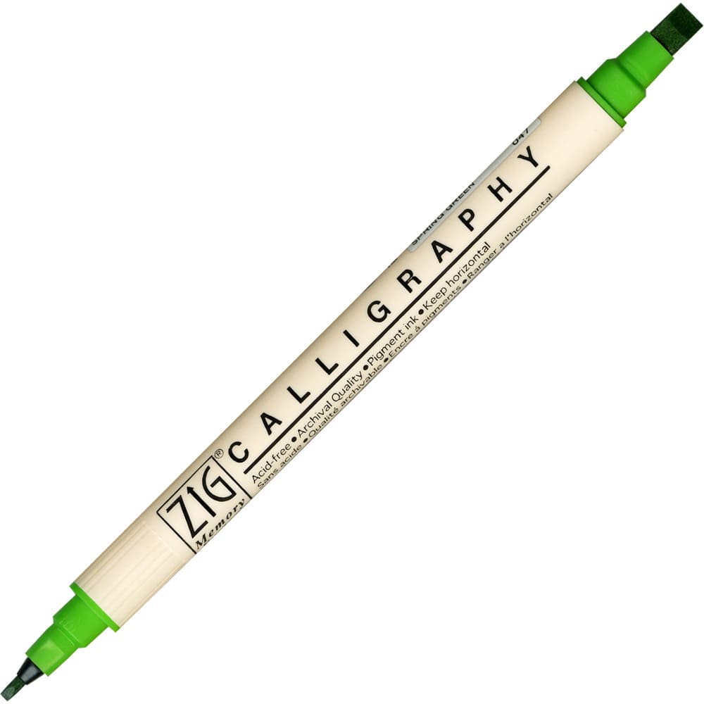 Caneta Caligrafia Artística Zig Kuretake 047 Spring Green